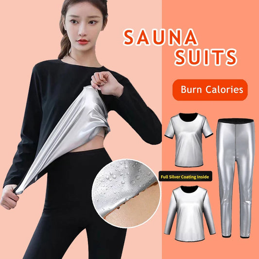 Sweat4Ease™ Women Body Shaper Waist Trainer Sauna Suit